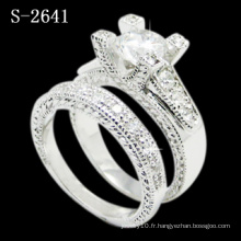 Bijoux en argent 925 Zirconia Combinaison Ring (S-2641. JPG)